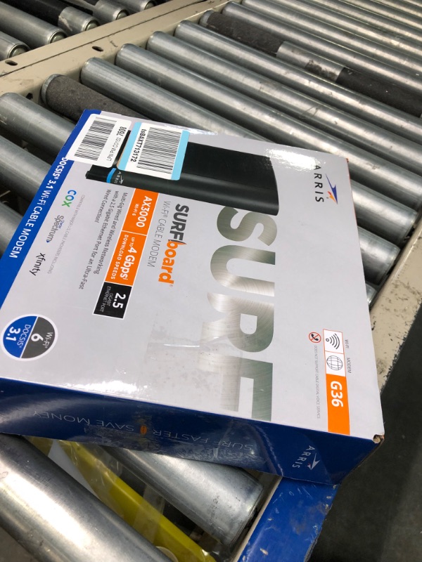 Photo 2 of ARRIS Surfboard G36 DOCSIS 3.1 Multi-Gigabit Cable Modem & AX3000 Wi-Fi Router | Comcast Xfinity, Cox, Spectrum| Four 2.5 Gbps Ports | 1.2 Gbps Max Internet Speeds | 4 OFDM Channels | 2 Year Warranty Cable Modem Router - DOCSIS 3.1 Gigabit