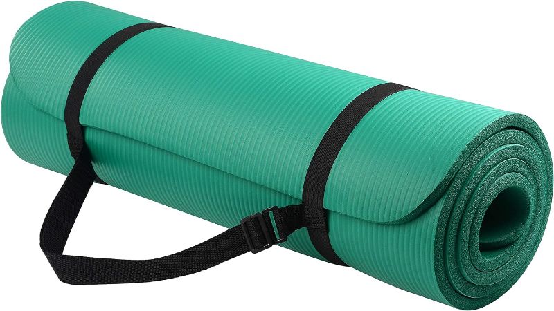 Photo 1 of 
BalanceFrom All Purpose 1/2-Inch Extra Thick High Density Anti-Tear Exercise Yoga Mat with Carrying Strap with Optional Yoga Blocks