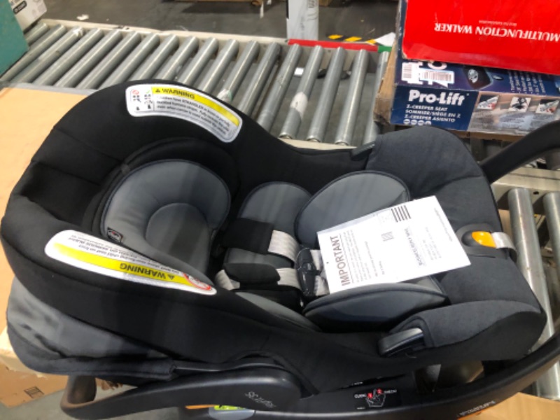 Photo 1 of Chicco KeyFit 35 Infant Car Seat - Onyx | Black Durable Woven Seat Pad Onyx