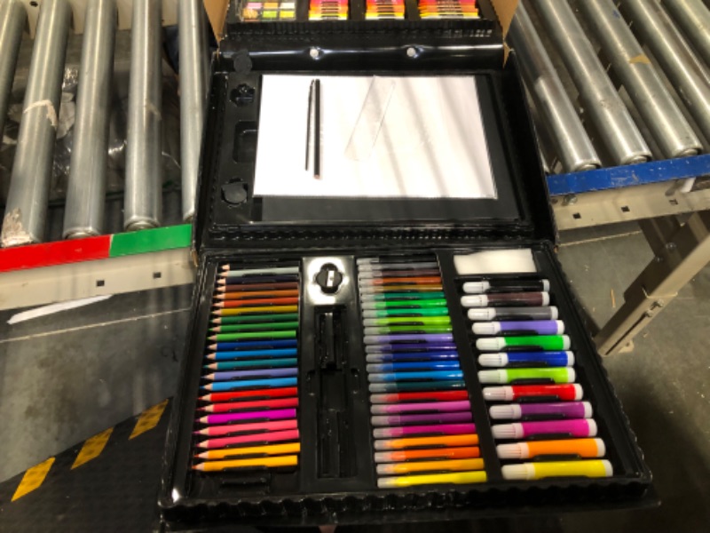 Photo 1 of Art Supplies, 241 PCS Drawing Art Kit for Kids Boys Girls, Deluxe Art and Craft Set with Double Sided Trifold Easel, Markers, Oil Pastels, Crayons, Colour Pencils. Gift for Artist, Beginners