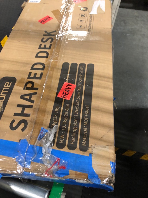 Photo 1 of Coleshome 50" L Shaped Desk Computer Desk, L Desk Computer Corner Desk for Home Office Gaming Writing Workstation, Space-Saving, Easy to Assemble Pure Black 50-Inch