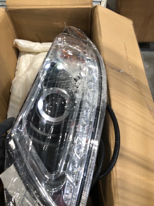 Photo 3 of GUO SHI Headlights Fit 2001-2016 International Durastar Truck 4100 4200 4300 4400, 2002-2016 Transtar 8500 8600 Series, Driver Left Side