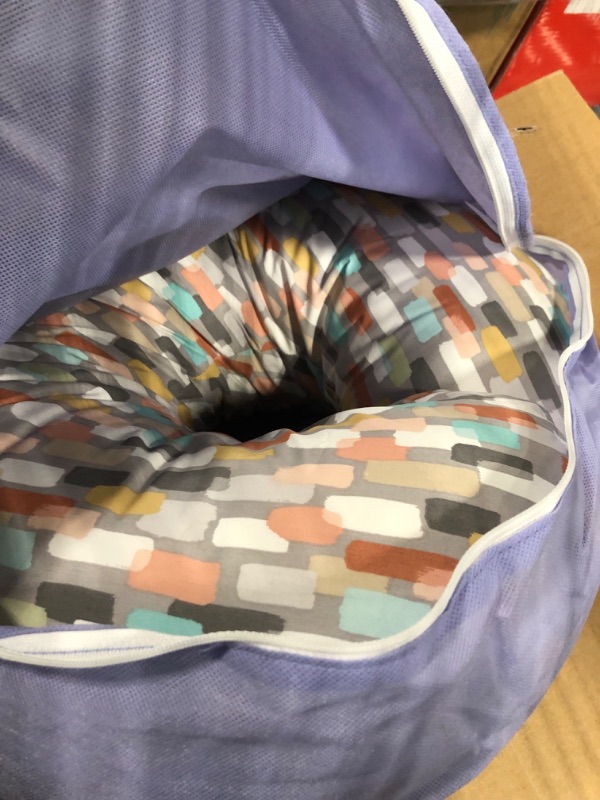 Photo 1 of Boppy Nursing Pillow and Positioner—Luxe | Gray Watercolor Brushstrokes Pennydot | Breastfeeding, Bottle Feeding and Baby Support | With Removable Cover in Premium Fabric | Awake-Time Support Gray Watercolor Brushstroke Textured