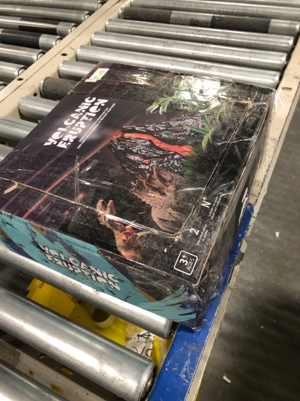 Photo 1 of TEMI Large Volcano Toy Set with 9 Realistic Dinosaur Action Figures for Kids 3 4 5 6 7 Years, Simulated Volcanic Eruptions w/Sounds,Volcano Can Store Dinosaurs, Gift for Toddlers Boys & Girls
