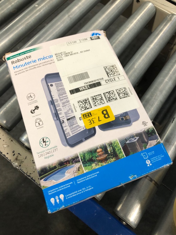 Photo 2 of GE Heavy-Duty Mechanical Box Timer Switch, Metal, Tamper Resistant, Voltage, 120, 240, 277, NEMA 3R-Rated, Indoor, Pool Pump Timer, Water Heaters, Outdoor Lights, 24-Hour Universal VAC, 46536