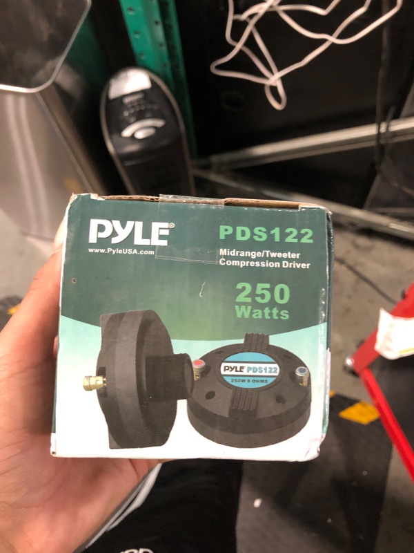 Photo 2 of Pyle 1.5 Inch Tweeter Horn Driver - 500 watt peak power/250 watt RMS Audio Speaker Tweeter System w/ Flat Aluminum Voice Coil, 1.5k-20 kHz Frequency, 95 dB, 8Ohm - Pyle PDS122