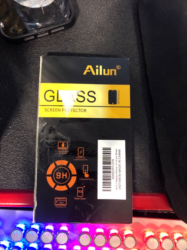 Photo 2 of Ailun Glass Screen Protector for iPhone 12 / iPhone 12 Pro 2020 6.1 Inch 3 Pack Case Friendly Tempered Glass