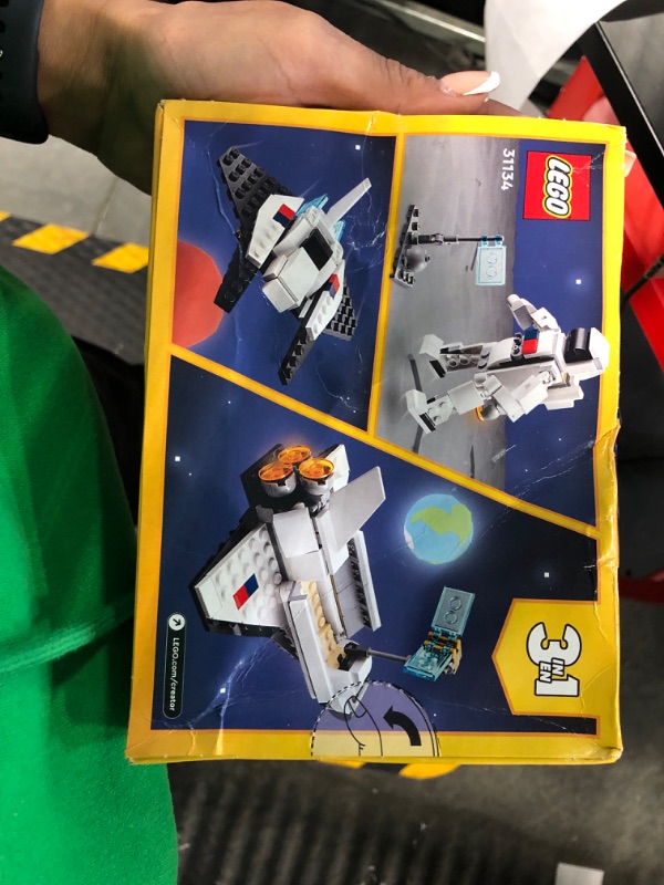 Photo 2 of LEGO Creator 3 in 1 Space Shuttle Toy to Astronaut Figure to Spaceship 31134, Building Toys for Kids, Boys, Girls Ages 6 and up, Creative Gift Idea