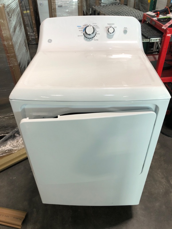 Photo 2 of GE 7.2-cu ft Electric Dryer (White)