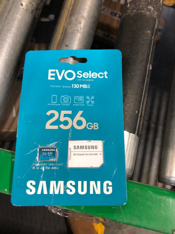 Photo 2 of SAMSUNG EVO Select Micro SD-Memory-Card + Adapter, 256GB microSDXC 130MB/s Full HD & 4K UHD, UHS-I, U3, A2, V30, Expanded Storage for Android Smartphones, Tablets, Nintendo-Switch (MB-ME256KA/AM)