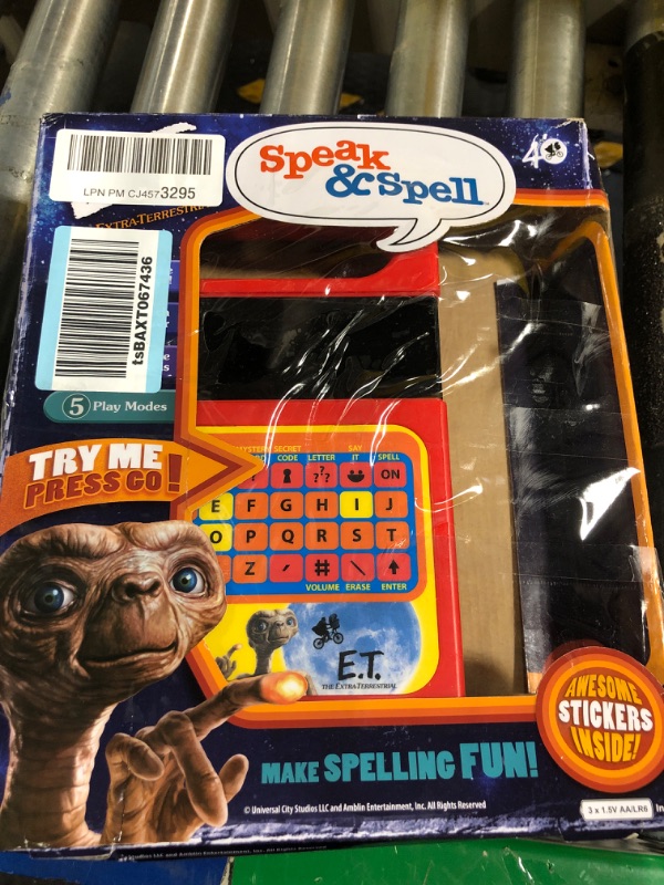 Photo 2 of Basic Fun Speak and Spell E.T. 40th Anniversary Edition Amazon Exclusive, 7-18 years