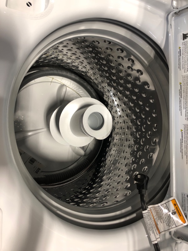 Photo 5 of ***PARTS ONLY***GE 4.5-cu ft High Efficiency Agitator Top-Load Washer (White)
