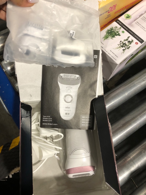 Photo 2 of Braun Epilator Silk-épil 9 9-720, Hair Removal for Women, Wet & Dry, Womens Shaver & Trimmer, Cordless, Rechargeable Silk-epil 9-720