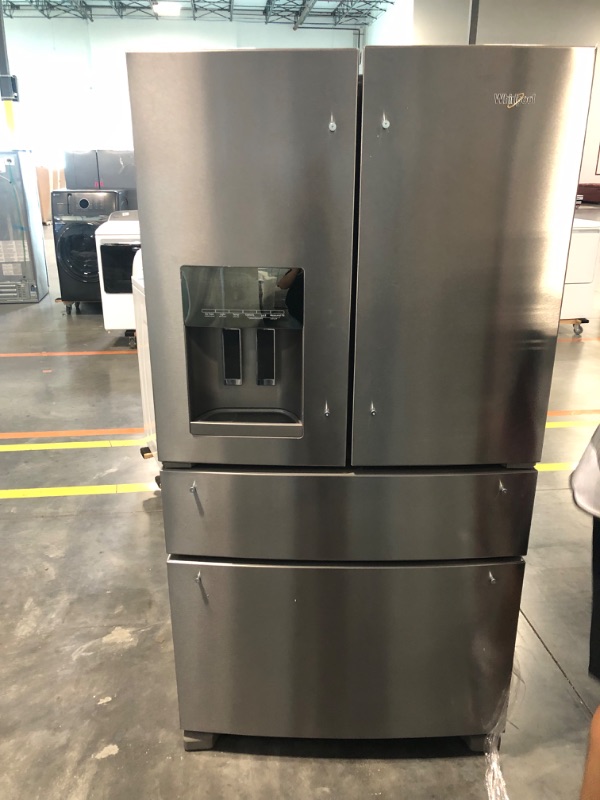 Photo 2 of Whirlpool 24.5-cu ft 4-Door French Door Refrigerator with Ice Maker (Fingerprint Resistant Stainless Steel) ENERGY STAR