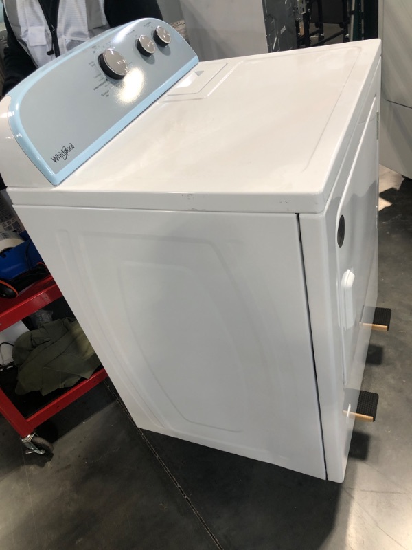 Photo 4 of Whirlpool 7-cu ft Reversible Side Swing Door Gas Dryer (White)