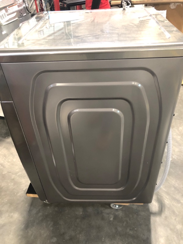 Photo 1 of Samsung 4.5-cu ft High Efficiency Stackable Steam Cycle Smart Front-Load Washer (Platinum) ENERGY STAR