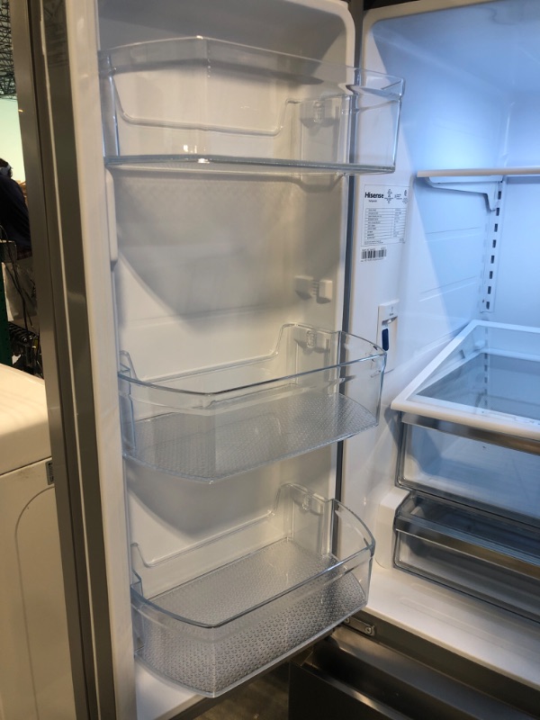 Photo 1 of Hisense 26.6-cu ft French Door Refrigerator with Ice Maker (Fingerprint Resistant Stainless Steel) ENERGY STAR