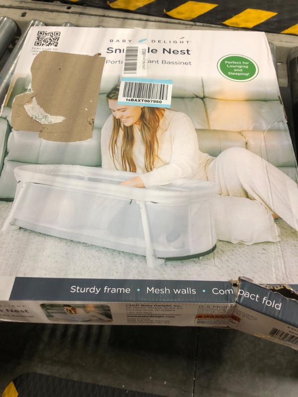Photo 1 of Baby Delight Snuggle Nest Bassinet | Portable Baby Bed | for Infants 0 – 5 Months | Driftwood Grey