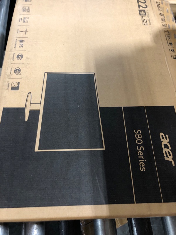 Photo 1 of Acer 21.5 Inch Full HD (1920 x 1080) IPS Ultra-Thin Zero Frame Computer Monitor (HDMI & VGA Port), SB220Q bi