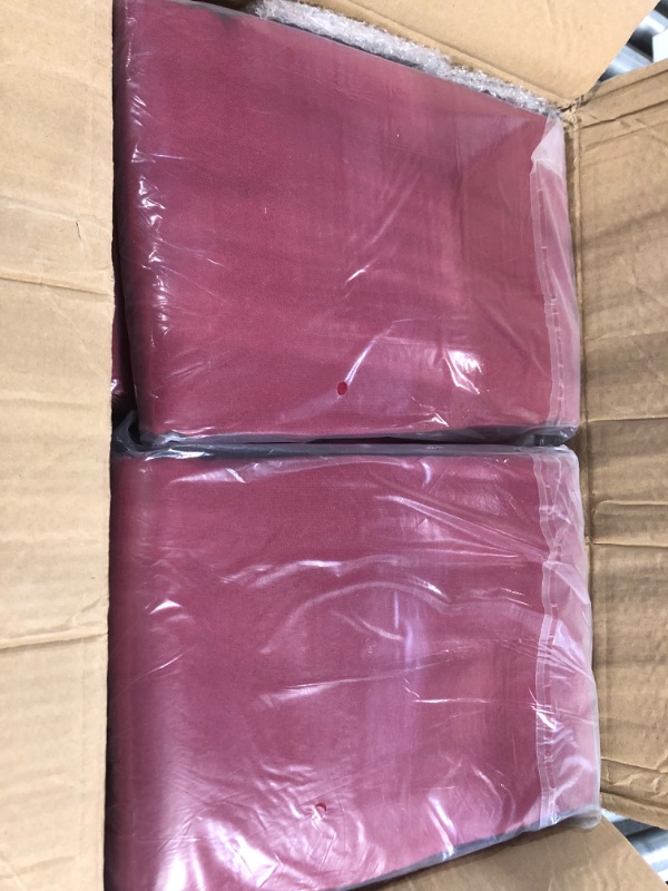 Photo 3 of 8 Pack Thick Premium Burgundy Tablecloth 90 x 132 Inch, Rectangle Table Clothes for 8 Foot Rectangle Table Washable Polyester Fabric Table Covers for Wedding Party Reception Banquet Buffet Burgundy 90 x 132 Inch