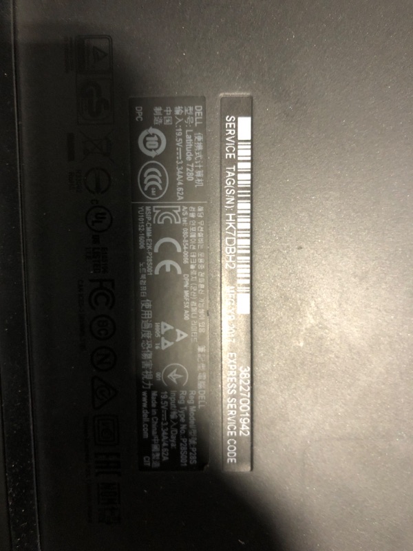 Photo 5 of ***Q and F DO NOT WORK ALL THE TIME AND SPACEBAR WORKS INTERMITTENTLY***

Dell Latitude 7280 Windows 10 Pro - Intel core I5 - 16GB of RAM - 500 GB ROM