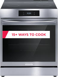 Photo 1 of Frigidaire Gallery 30-in 5 Elements 6.2-cu ft Self and Steam Cleaning Air Fry Convection Oven Slide-in Induction Range (Smudge-proof Stainless Steel)
