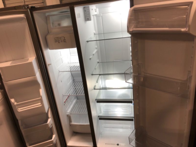 Photo 3 of Whirlpool 24.6-cu ft Side-by-Side Refrigerator with Ice Maker (Fingerprint Resistant Stainless Steel)
