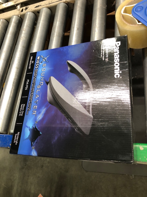 Photo 1 of Panasonic SoundSlayer Wearable Speaker System for Gaming, Movies and Music, Lightweight Neck Speaker with Built-in Microphone and Immersive, Dimensional Sound - SC-GN01 (Black) SoundSlayer SC-GN01PP