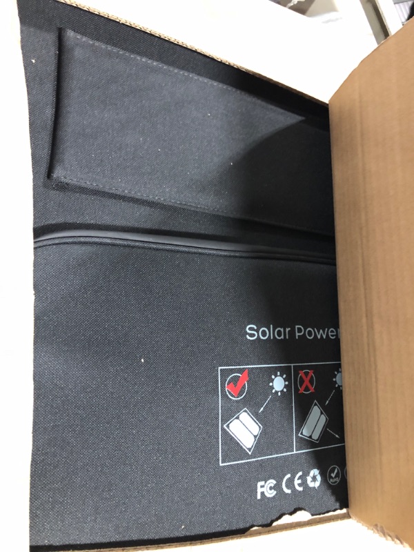 Photo 3 of ALLPOWERS SP027 Foldable Solar Panel 100W, IP66 Portable Solar Panel kit with MC-4 Output, 22% Efficiency Module for Outdoor Camping, Portable Power Station, Laptops, Motorhome, RV