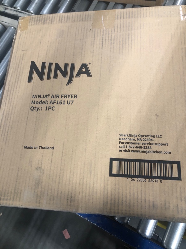 Photo 1 of 
Ninja AF101 Air Fryer that Crisps, Roasts, Reheats, & Dehydrates, for Quick, Easy Meals, 4 Quart Capacity, & High Gloss Finish, Grey
