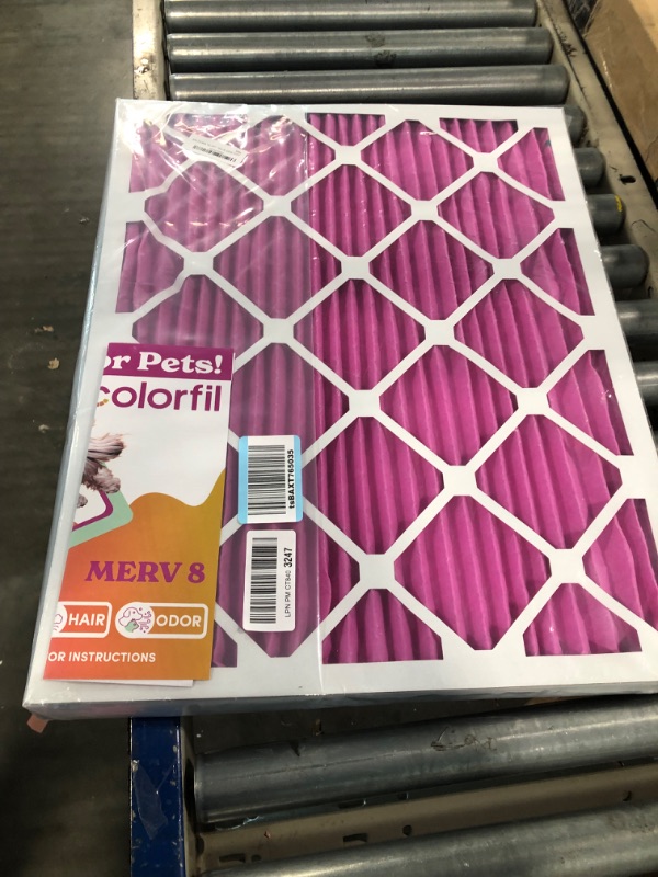 Photo 1 of 20x25x1 Air Filter by Colorfil | Color Changing Filters Designed for Cat and Dog Odor | MERV 8 Filter | Air FIlter 20x25x1 | Air Conditioner Filter | HVAC Filter for Pet Hair | 20x25 Air Filter 2 pack 2-Pack 20X25X1