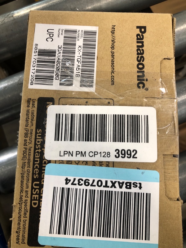 Photo 2 of Panasonic Additional Cordless Phone Handset Accessory Compatible with KX-TGF540/570/TG785 Cordless Phone Systems Series - KX-TGFA51B, Black Optional Additional Handset