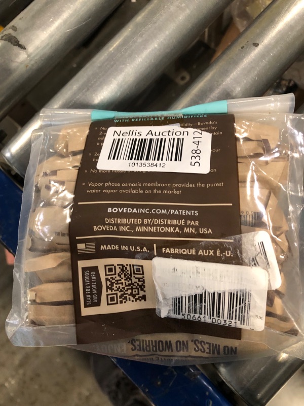 Photo 1 of Boveda 72% Two-Way Humidity Control Packs For Wood Humidifier Boxes – Size 60 – 20 Pack – Moisture Absorbers – Humidifier Packs – Hydration Packets in Resealable Bag 72% RH Level