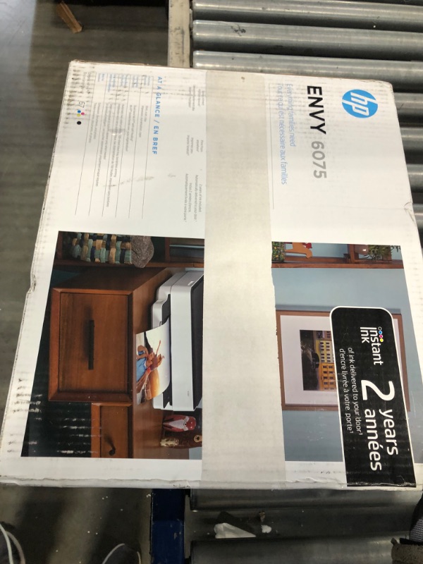 Photo 1 of HP ENVY 6075 Wireless All-in-One Printer, Includes 2 Years of Ink Delivered, Mobile Print, Scan & Copy (8QQ97A)