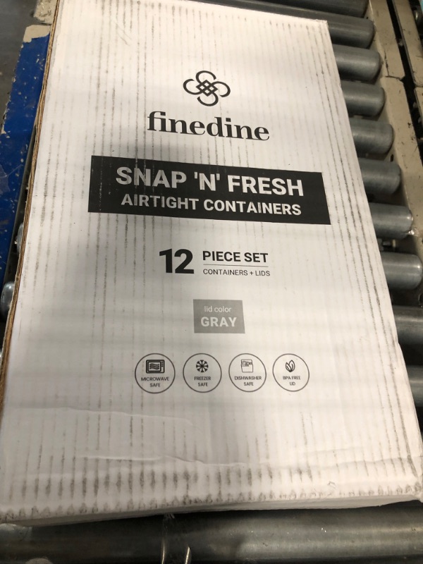 Photo 2 of 12-Piece Airtight Food Storage 6 Containers With 6 Lids - BPA-FREE Plastic Kitchen Pantry Storage Containers - Dry-Food-Storage Containers Set For Flour, Cereal, Sugar, Coffee, Rice, Nuts, Snacks Etc. Gray