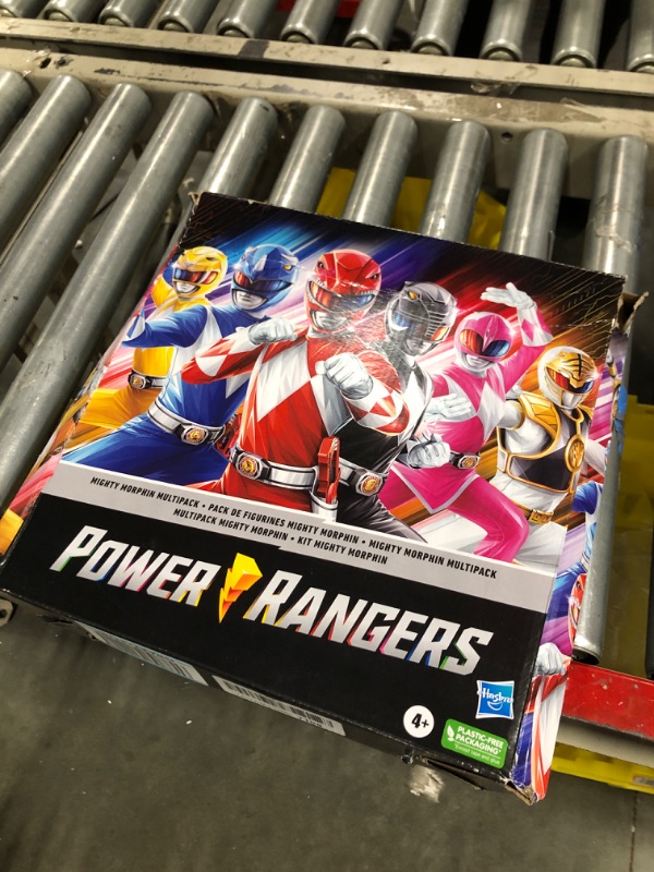 Photo 2 of Power Rangers Mighty Morphin Multipack 12-inch Action Figure 6-Pack, Toys with Accessories for Kids 4 and Up (Amazon Exclusive)