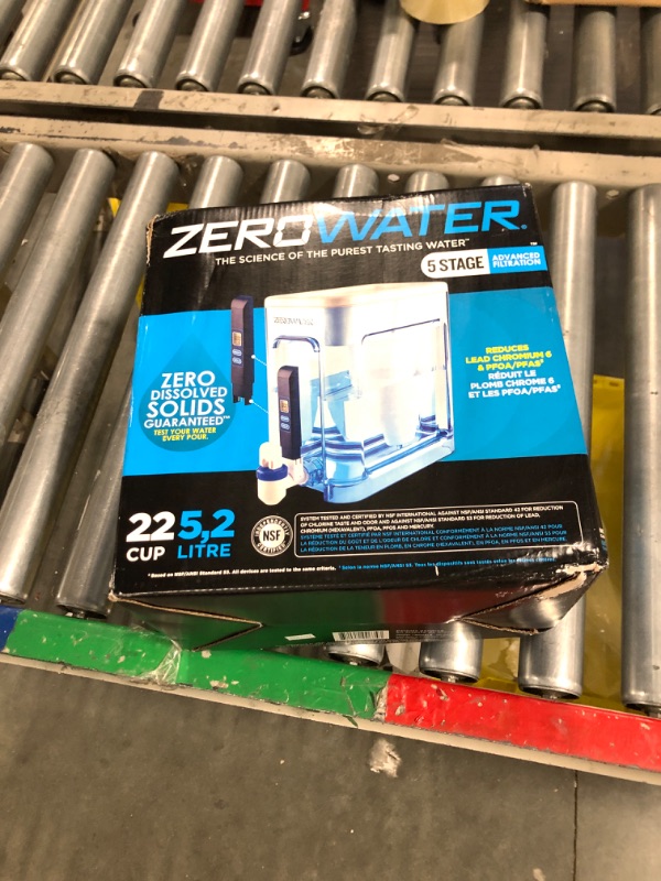 Photo 2 of ZeroWater 22 Cup Ready-Read 5-Stage Water Filter Dispenser & Official Replacement Filter - 5-Stage Filter Replacement 0 TDS for Improved Tap Water Taste -, Chromium, and PFOA/PFOS, 3-Pack 22-Cup Dispenser + Filter, 3-Pack