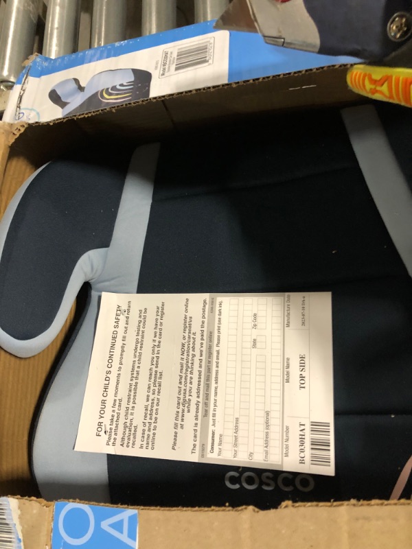 Photo 1 of Cosco Topside Backless Booster Car Seat, Lightweight 40-100 lbs, Rainbow