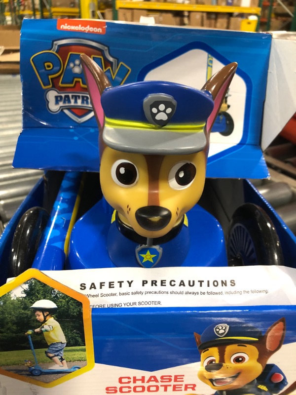 Photo 1 of Paw Patrol Toys - Scooter for Kids Ages 3-5, Self Balancing Kids Toys with Extra Wide Deck & Foot Activated Brake, Choose from Your Favorite Character Chase
