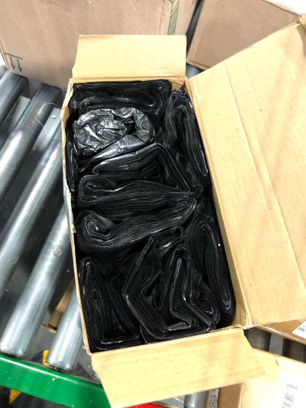 Photo 3 of Kisston 400 Count Jumbo Size Plastic T Shirt Bags with Handles, 35 Mic, XX Large Plain Plastic T Shirt Grocery Bags, Thick and Heavy Duty (Black,20" x 12") Black 20" x 12"