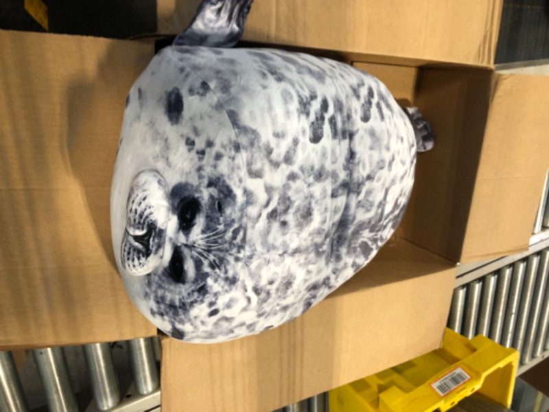 Photo 1 of ETAOLINE Chubby Blob Seal Pillow Cute Seal Plush Toy Cotton Stuffed Animals (X-Large)