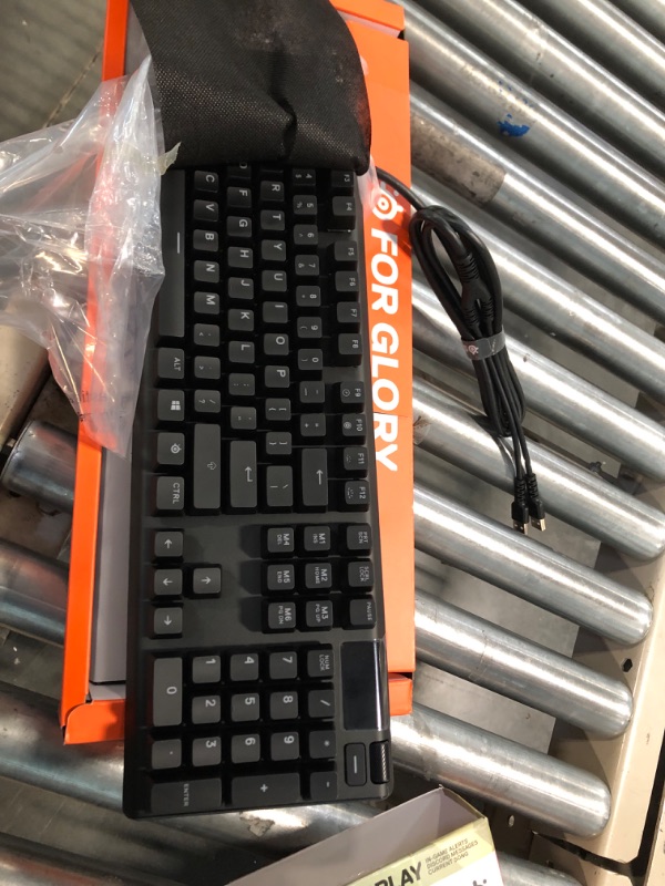 Photo 3 of SteelSeries Apex Pro World's Fastest Mechanical Gaming Keyboard – Adjustable Actuation Switches – OLED Smart Display – RGB Backlit