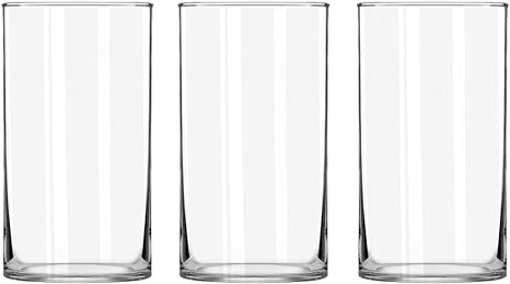 Photo 1 of 3 Pack Clear Glass Cylinder Vases, Table Flowers Vase,for Wedding Decorations and Formal Dinners (6 Inch)
