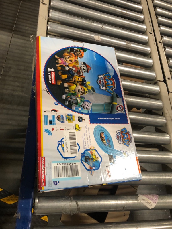 Photo 2 of Carrera First Paw Patrol - Slot Car Race Track - Includes 2 Cars: Chase and Rubble - Battery-Powered Beginner Racing Set for Kids Ages 3 Years and Up