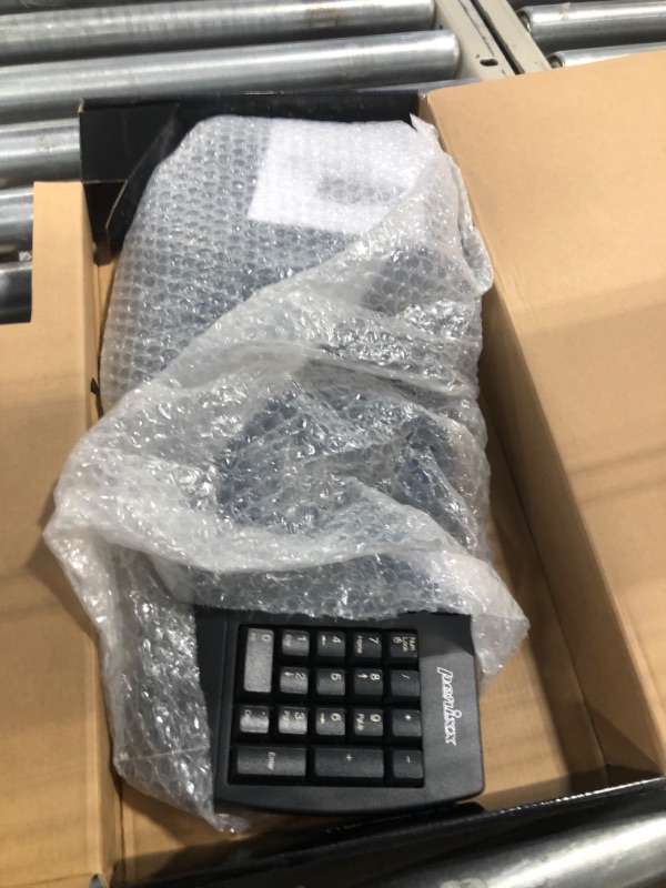 Photo 1 of Perixx Periboard-512 Ergonomic Split Keyboard - Natural Ergonomic Design - Black - Bulky Size 19.09"x9.29"x1.73", US English Layout Wired Black Keyboard