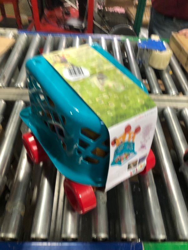 Photo 1 of Battat - Grocery Cart – Deluxe Toy Shopping Cart with Pretend Play Food Accessories for Kids 3+ (23Piece), Blue