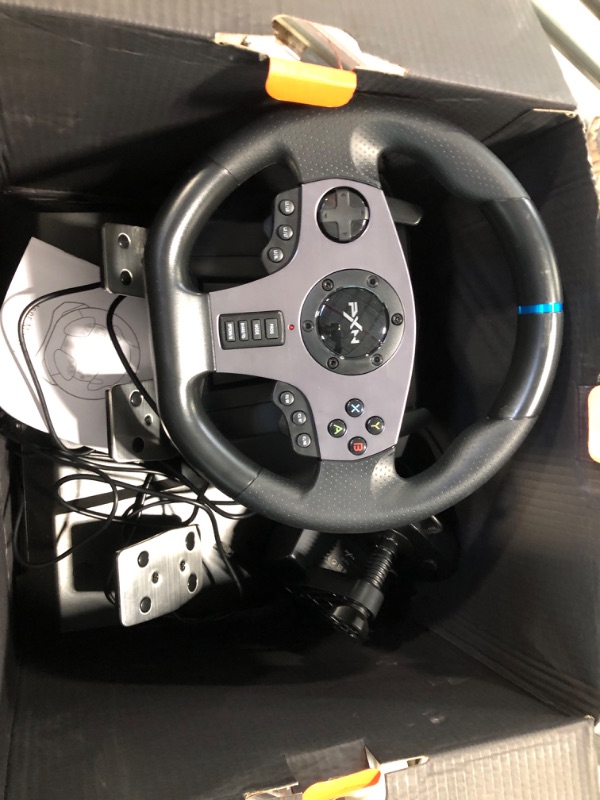 Photo 3 of PXN Gaming Racing Wheel, V9 Xbox Steering Wheel 270/900° Car Simulation with Pedal and Shifter, Paddle Shifters Driving Wheel for PS4, Xbox Series X|S, PS3, PC, Xbox One, Nintendo Switch