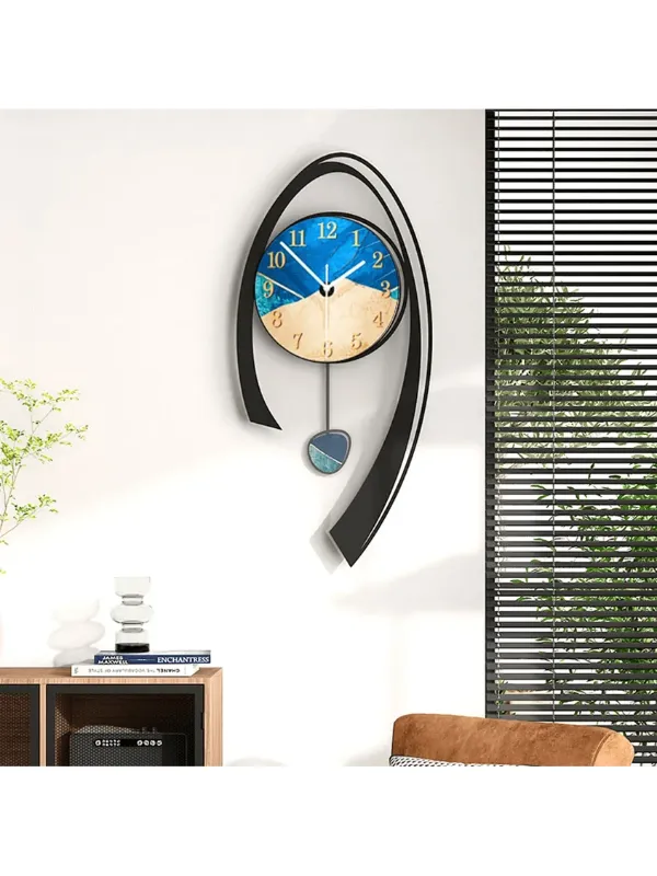 Photo 1 of 24.8" Multi-Color Modern Acrylic Wall Clock Decor Home Hanging Art Living Room Bedroom