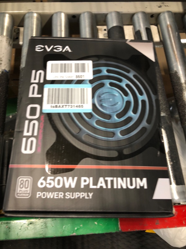 Photo 1 of EVGA SuperNOVA 650 P5, 80 Plus Platinum 650W, Fully Modular, Eco Mode with FDB Fan, 10 Year Warranty, Includes Power ON Self Tester, Compact 150mm Size, Power Supply 220-P5-0650-X1 P5 Supernova 650W
