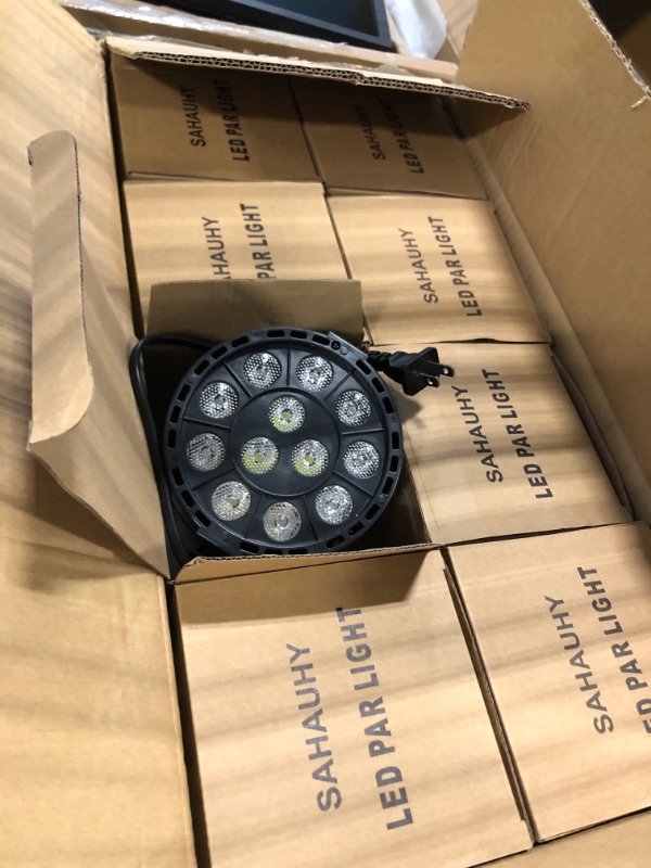 Photo 1 of 

Stage Lights,SAHAUHY 12 LED Par Lights Party Lights RGBW Mixed Effect Uplights with Remote Sound Activated DJ Lights for Wedding Event Club Party Christmas Church (8 Packs)